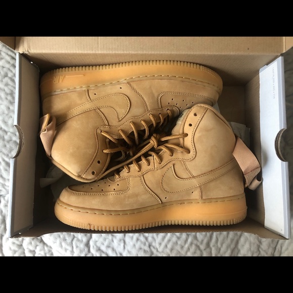 Nike Shoes - Tan/Wheat Air Force 1 High